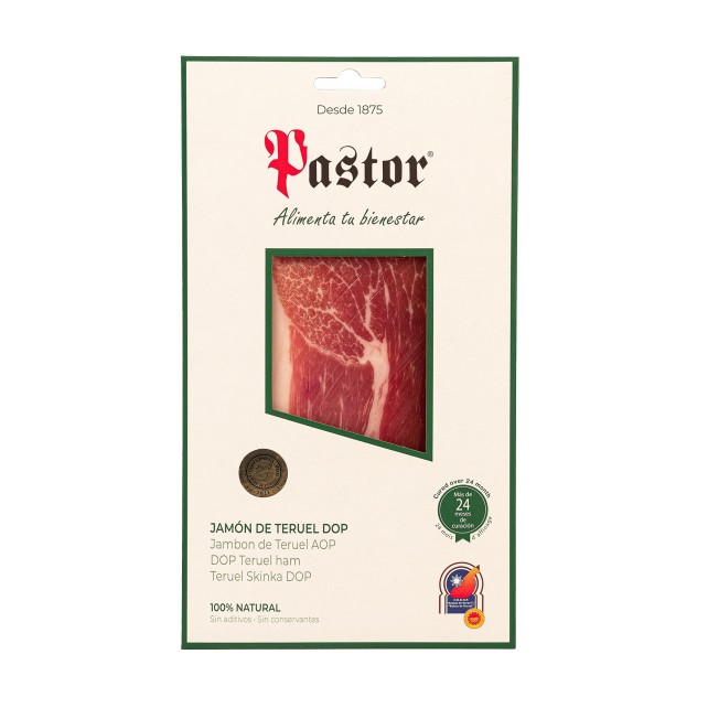 Jamón de Teruel DOP. loncheado | 100% Natural | Jamones Pastor