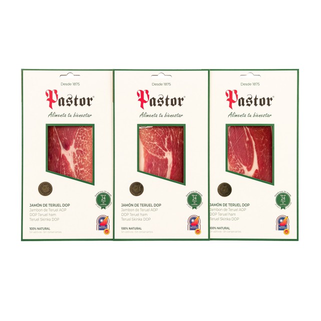 Jamón de Teruel DOP. loncheado | 100% Natural | Jamones Pastor